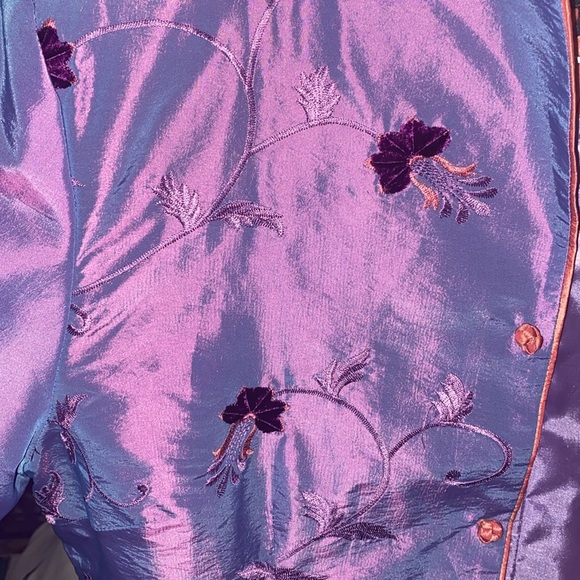 Vintage violet oriental jacket - Picture 11 of 13